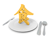 食とお皿 - 文字｜イラスト｜無料素材