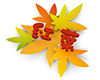 たくさんの紅葉 - 文字｜イラスト｜無料素材