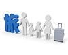 家族旅行 - 文字｜イラスト｜無料素材