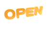 OPEN｜オープン - 文字｜イラスト｜無料素材