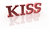 KISS｜キス - 文字｜イラスト｜無料素材
