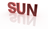 SUN｜サン - 文字｜イラスト｜無料素材