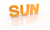 SUN｜サン - 文字｜イラスト｜無料素材