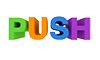 PUSH｜プッシュ - 文字｜イラスト｜無料素材