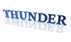 THUNDER｜サンダー - 文字｜イラスト｜無料素材