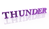 THUNDER｜サンダー - 文字｜イラスト｜無料素材