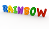 RAINBOW｜レインボー - 文字｜イラスト｜無料素材