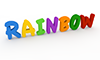 RAINBOW｜レインボー - 文字｜イラスト｜無料素材