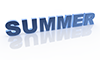 SUMMER｜サマー - 文字｜イラスト｜無料素材