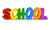SCHOOL｜スクール - 文字｜イラスト｜無料素材