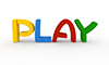 PLAY｜プレイ - 文字｜イラスト｜無料素材