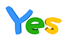 YES｜イエス - 文字｜イラスト｜無料素材