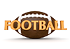 FOOTBALL｜フットボール - 文字｜イラスト｜無料素材