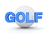 GOLF｜ゴルフ - 文字｜イラスト｜無料素材
