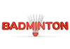 BADMINTON｜バドミントン - 文字｜イラスト｜無料素材