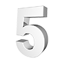 5-NUMBER｜5数字 - 文字｜イラスト｜無料素材