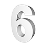 6-NUMBER｜6数字 - 文字｜イラスト｜無料素材