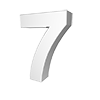 7-NUMBER｜7数字 - 文字｜イラスト｜無料素材