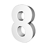 8-NUMBER｜8数字 - 文字｜イラスト｜無料素材