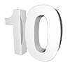 10-NUMBER｜10数字 - 文字｜イラスト｜無料素材
