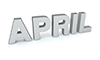APRIL｜4月 - 文字｜イラスト｜無料素材