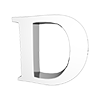 D-ALPHABET｜D-アルファベット - 文字｜イラスト｜無料素材