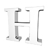 H-ALPHABET｜H-アルファベット - 文字｜イラスト｜無料素材