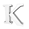 K-ALPHABET｜K-アルファベット - 文字｜イラスト｜無料素材