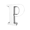 P-ALPHABET｜P-アルファベット - 文字｜イラスト｜無料素材