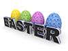 Easter｜イースター・エッグ - 文字｜イラスト｜無料素材
