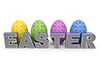Easter｜イースター・エッグ - 文字｜イラスト｜無料素材