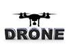 Drone｜ドローン - 文字｜イラスト｜無料素材