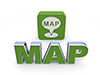 Map｜地図 - 文字｜イラスト｜無料素材