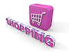 Shopping｜ショッピングカート - 文字｜イラスト｜無料素材