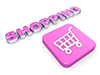 Shopping｜ショッピングカート - 文字｜イラスト｜無料素材