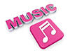 Music｜ミュージック - 文字｜イラスト｜無料素材