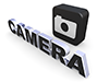 Camera｜カメラ - 文字｜イラスト｜無料素材