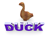 Duck｜ダック - 文字｜イラスト｜無料素材