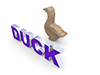 Duck｜あひる - 文字｜イラスト｜無料素材