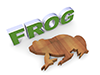 Frog｜フロッグ - 文字｜イラスト｜無料素材