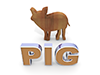 Pig｜ピッグ - 文字｜イラスト｜無料素材
