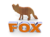 Fox｜フォックス - 文字｜イラスト｜無料素材