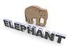 Elephant｜エレファント - 文字｜イラスト｜無料素材