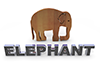 Elephant｜象 - 文字｜イラスト｜無料素材