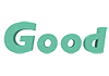 Good｜良い/すばらしい - 文字｜イラスト｜無料素材