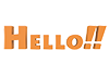 HELLO!!｜こんにちは - 文字｜イラスト｜無料素材