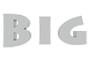BIG｜大きい/ビッグ - 文字｜イラスト｜無料素材