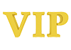 VIP｜ビップ - 文字｜イラスト｜無料素材