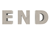 END｜エンド/終わり - 文字｜イラスト｜無料素材
