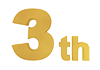 3 th｜3周年-記念 - 文字｜イラスト｜無料素材